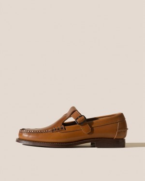 Hereu Alber T-bar Men's Loafers Brown | NZ-54YHXSONF