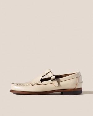 Hereu Alber T-bar Women's Loafers Beige | NZ-35RIKEMFL