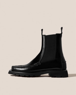 Hereu Alda Sport Tread Sole Mid-calf Men's Chelsea Boots Black | NZ-90KNLMAGU