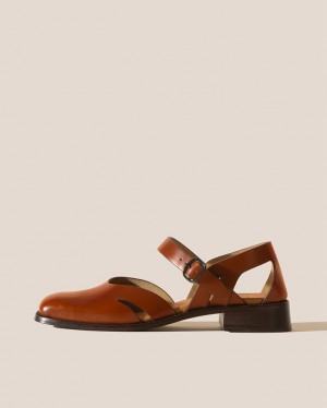 Hereu Alorda Two Part Women's Sandals Dark Brown | NZ-52ULMTIDE