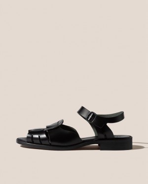 Hereu Ancora Fisherman Women's Sandals Black | NZ-09UOIDNLA