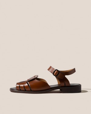 Hereu Ancora Fisherman Women's Sandals Dark Brown | NZ-62THLEGPF