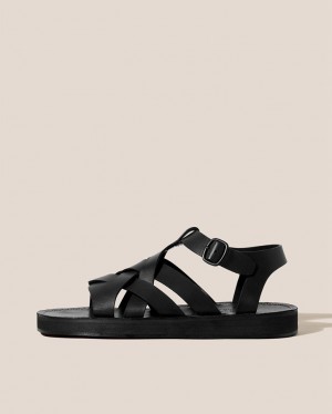 Hereu Beltra Fisherman Women's Sandals Black | NZ-46PEJCIUQ