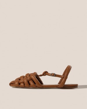 Hereu Cabersa Padded Fisherman Women's Sandals Dark Brown | NZ-32VARQZHE