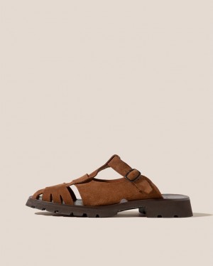 Hereu Canya Sport Fisherman Men's Mules Brown | NZ-69VOCYUZW