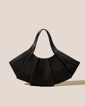 Hereu Delta Shell-shaped Women's Tote Bag Black | NZ-03IWONVTB