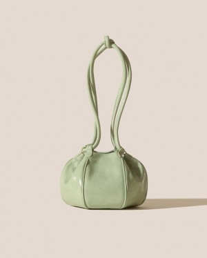 Hereu Globul Mini Crinkled Glossy Balloon-shaped Women's Crossbody Bag Mint | NZ-92FTAJGND