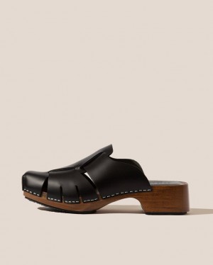 Hereu Licia Square Toe-fisherman Women's Mules Black | NZ-23XITZDVS