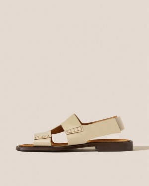 Hereu Llaut Square Slingback Women's Sandals Beige | NZ-25UOEFZCP