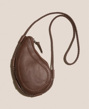 Hereu Marsal Drop Shaped Women's Crossbody Bag Dark Brown | NZ-31KFJNXHR