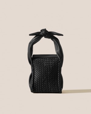 Hereu Molta Handwoven Mini Box Women's Shoulder Bag Black | NZ-81ESLANKO