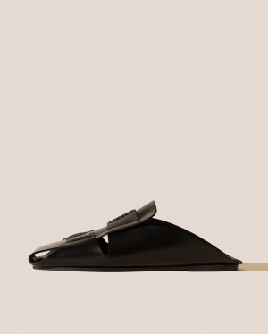 Hereu Muntana Flat Fisherman Women's Mules Black | NZ-37NKGJIWT