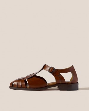 Hereu Pesca Fisherman Men's Sandals Brown | NZ-75PAQRDYU