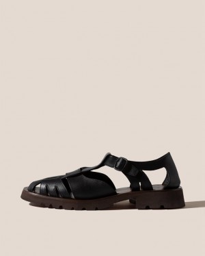 Hereu Pesca Sport Fisherman Men's Sandals Black | NZ-82PWIAUTC