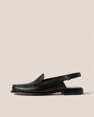 Hereu Raiguer Slingback Pebbled Men's Loafers Black | NZ-76DISHBQM