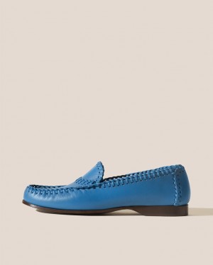 Hereu Sastre Braided Seams Pull-on Men's Loafers Blue | NZ-73UMTRWZE