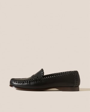 Hereu Sastre Braided Seams Pull-on Men's Loafers Black | NZ-10BJVZOLD