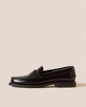 Hereu Sineu Interlaced-detail Slip-on Men's Loafers Black | NZ-82WSJEPNX