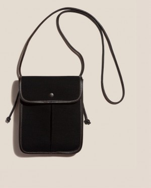 Hereu Terra Square-flat Men's Crossbody Bag Black | NZ-16AQEFZRX