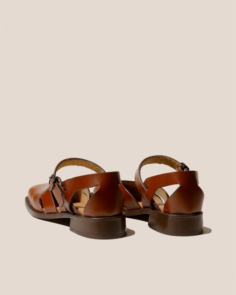 Hereu Alorda Two Part Women's Sandals Dark Brown | NZ-52ULMTIDE