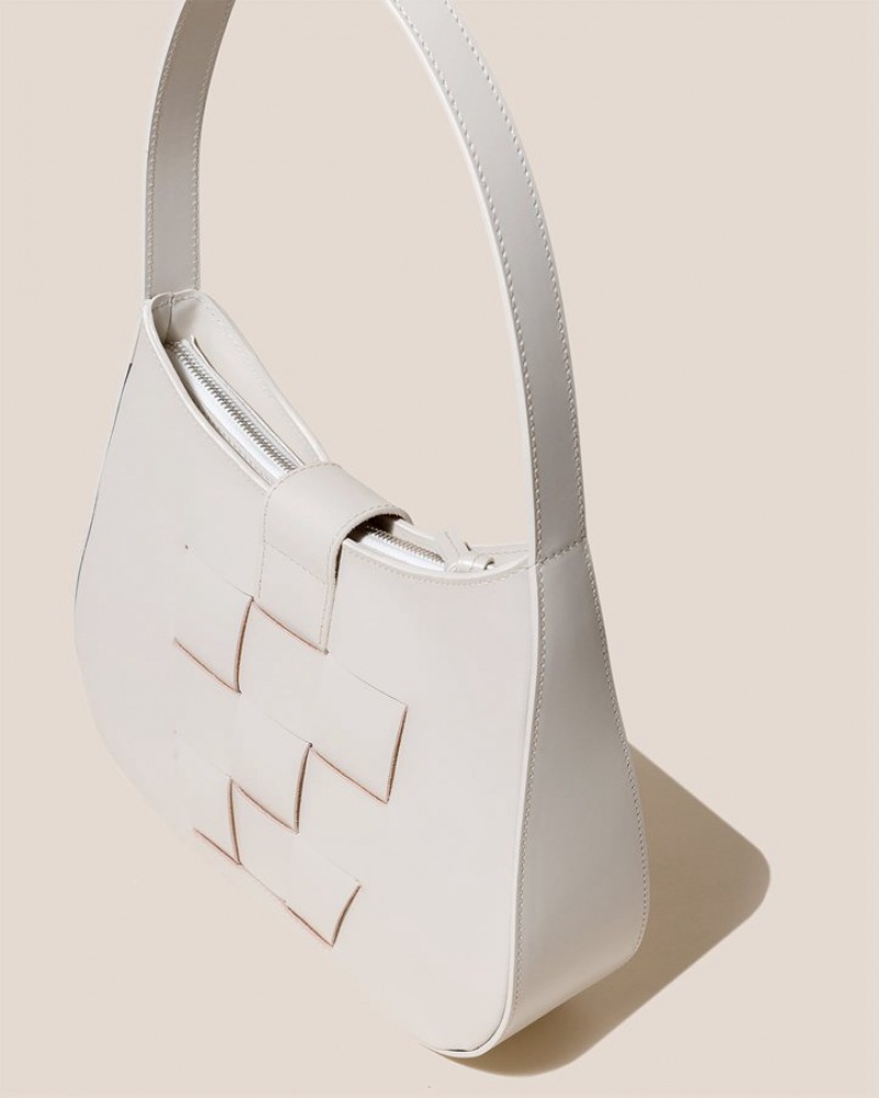 Hereu Bauza Structured Women's Shoulder Bag Cream | NZ-59INMLWAK