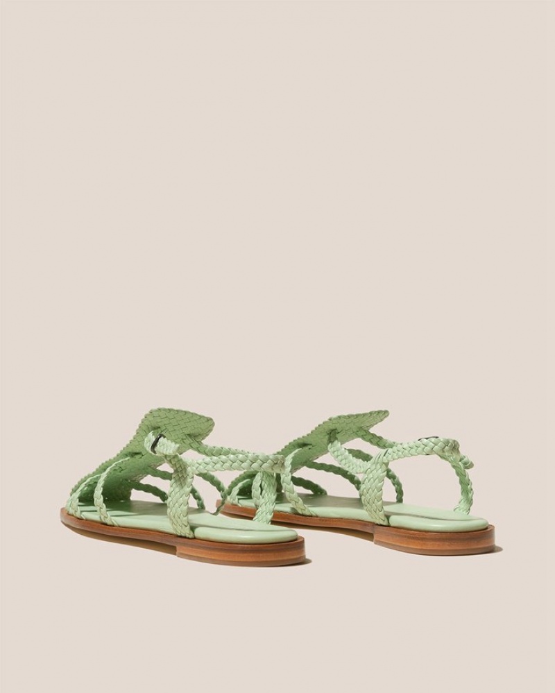 Hereu Galdana Woven Strappy Women's Sandals Mint | NZ-18OPECNAQ