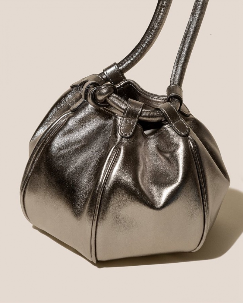 Hereu Globul Mini Metallic Balloon-shaped Women's Crossbody Bag Silver | NZ-53VEPOLBT