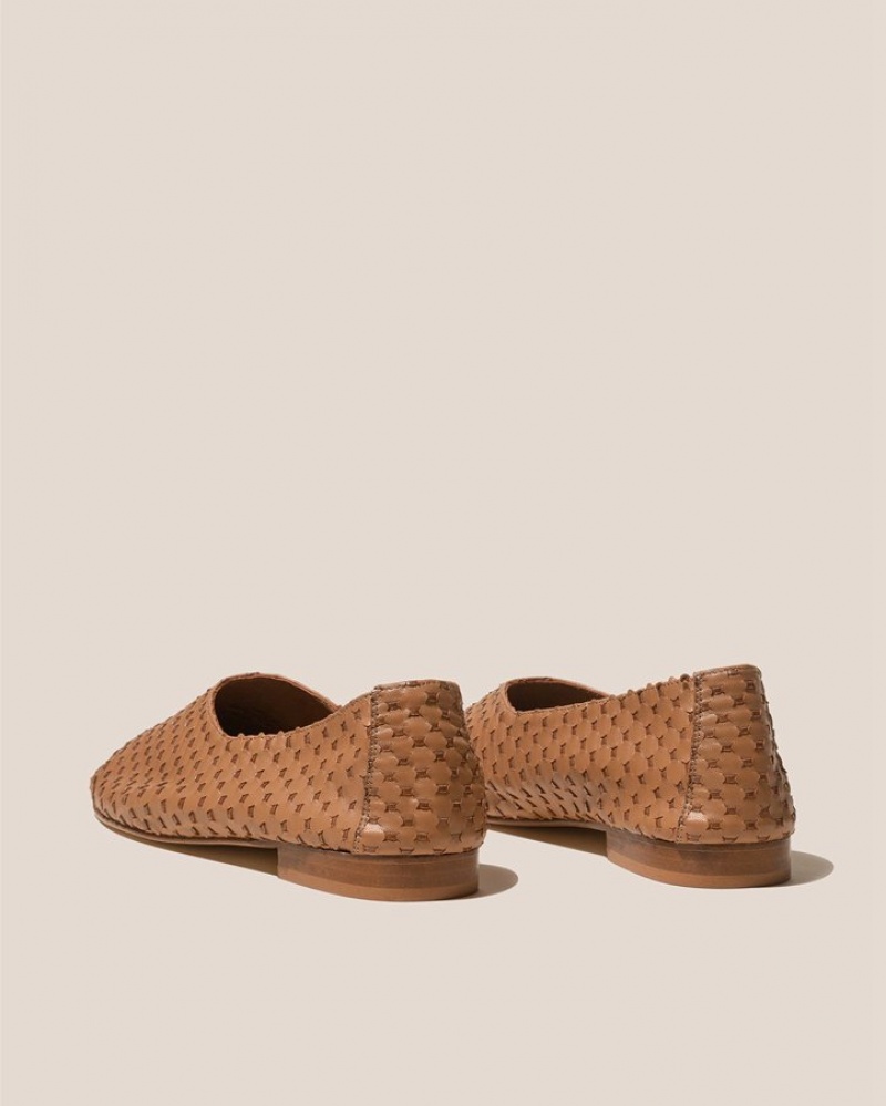 Hereu Juliol Woven High Cut Deconstructed Women's Loafers Brown | NZ-27UWOCKFZ