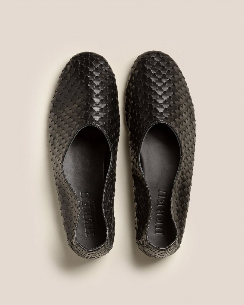 Hereu Juliol Woven High Cut Deconstructed Women's Loafers Black | NZ-01CUXSYGH