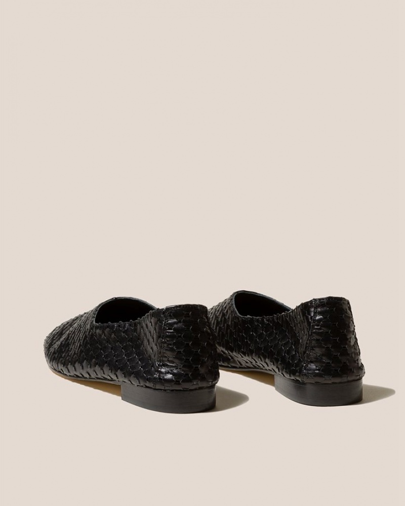 Hereu Juliol Woven High Cut Deconstructed Women's Loafers Black | NZ-01CUXSYGH