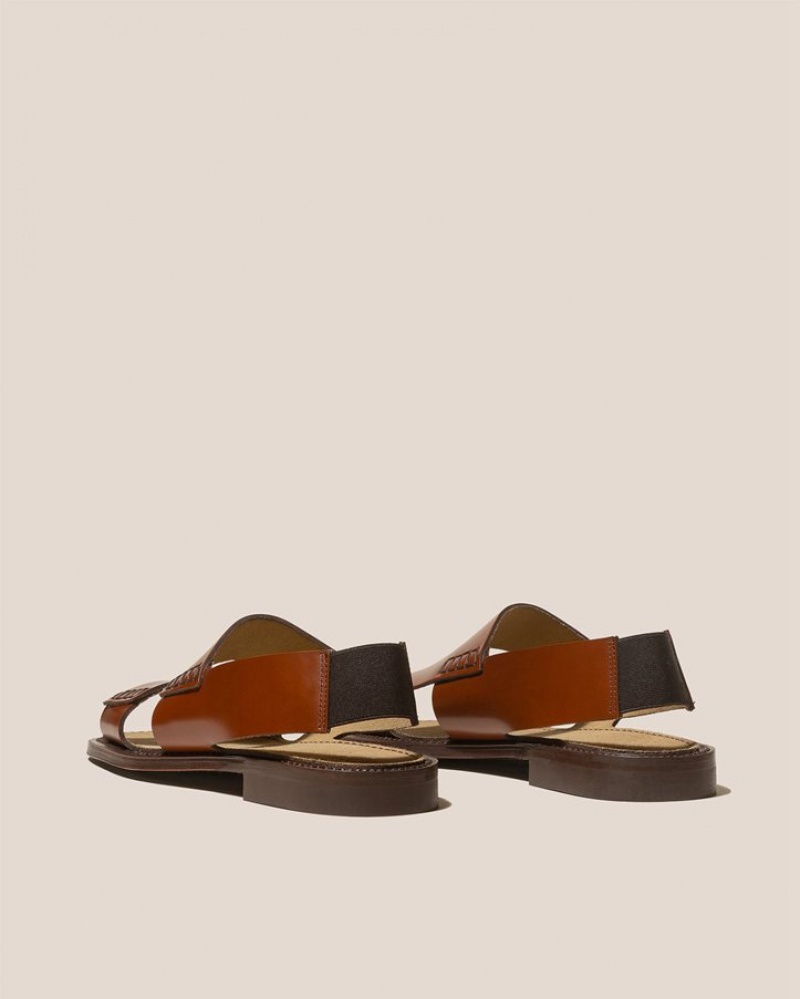 Hereu Llaut Square Slingback Women's Sandals Dark Brown | NZ-48GTVSRIQ