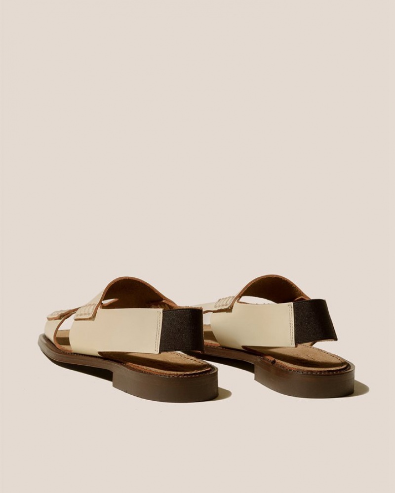 Hereu Llaut Square Slingback Women's Sandals Beige | NZ-25UOEFZCP