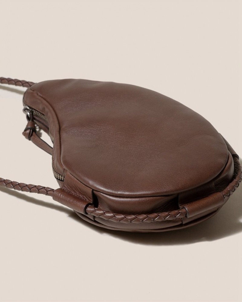 Hereu Marsal Drop Shaped Men's Crossbody Bag Dark Brown | NZ-47NIRYXJH