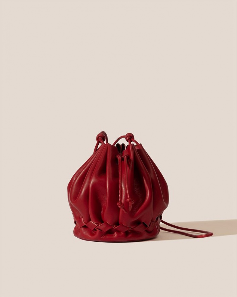 Hereu Molina Women's Bucket Bag Dark Red | NZ-94TPLRYUZ