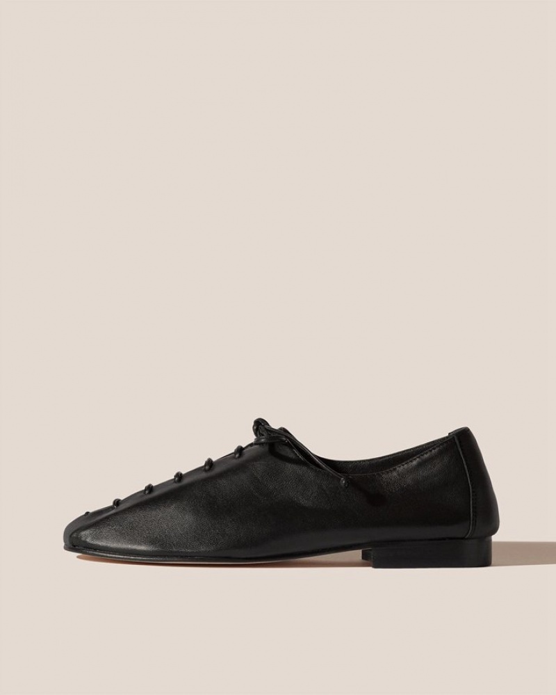 Hereu Plegada Deconstructed Women's Lace Up Shoes Black | NZ-74YREQOJB