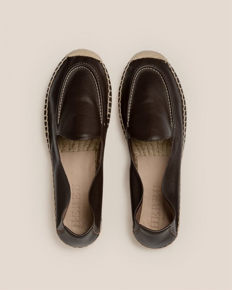 Hereu Senyor Slip-on Men's Espadrilles Dark Brown | NZ-48YLFKPVJ