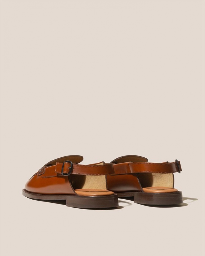 Hereu Sineu Open-toe Slingback Men's Sandals Brown | NZ-49QWSOABG