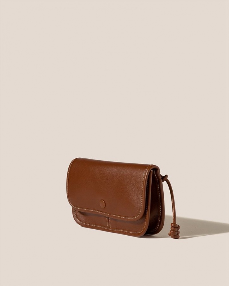 Hereu Terra Mini Square-flat Men's Crossbody Bag Dark Brown | NZ-43KITZUQR