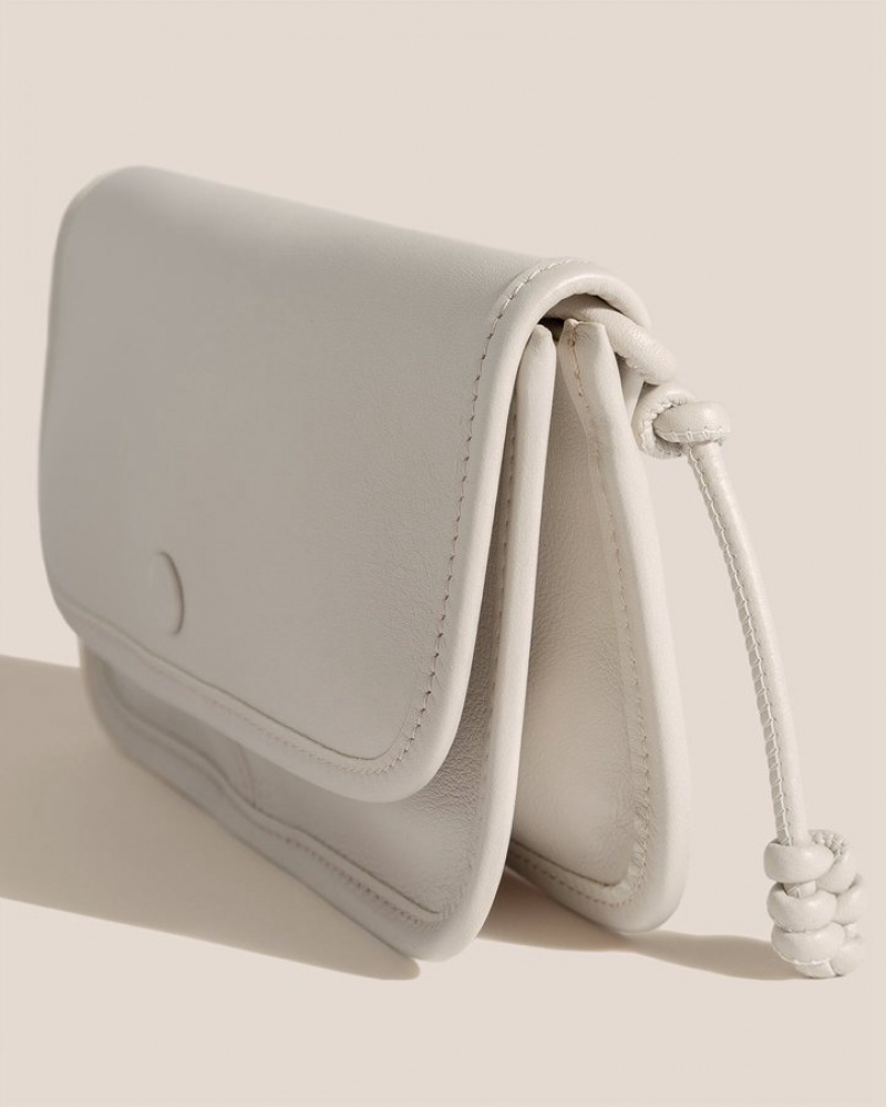 Hereu Terra Mini Square-flat Women's Crossbody Bag White | NZ-98FSEYZGP