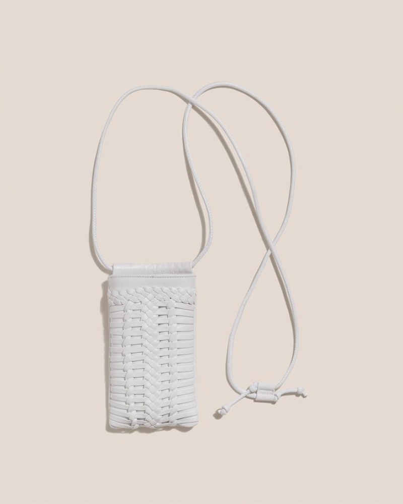 Hereu Trena Woven Men\'s Phone Bag White | NZ-80WIQLKYE